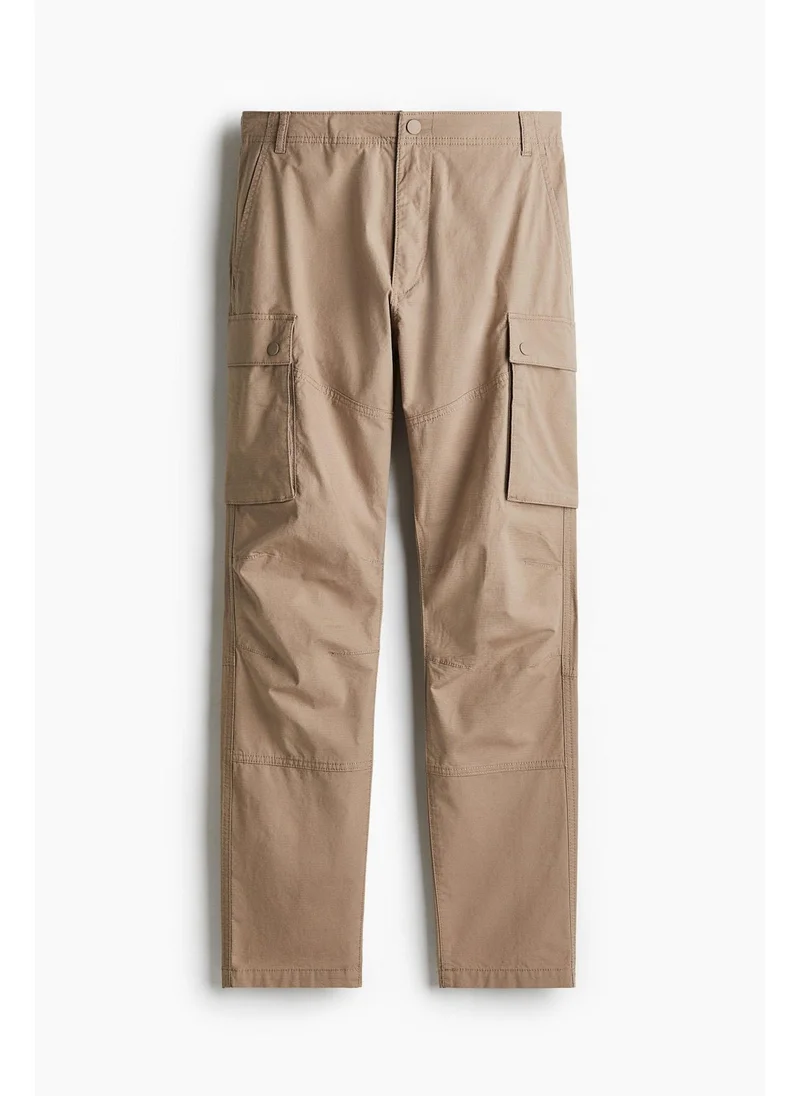 H&M Slim Fit Ripstop cargo trousers