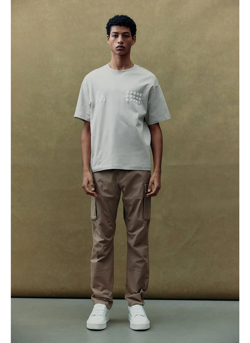 H&M Slim Fit Ripstop cargo trousers
