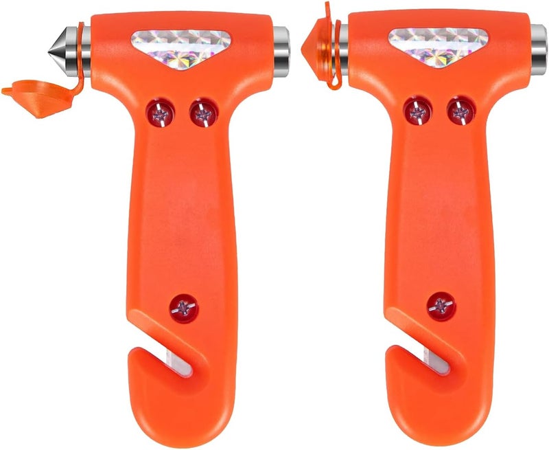 ACEBON 2-Pack Car Safety Hammer Seatbelt Cutter, Auto Emergency Escape Hammer with Window Glass Breaker and Seat Belt Cutter, Striking Escape Tool for Car Accidents - Image 1