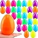 Haconba 30 Pieces 5 inch Easter Eggs Large Colorful Plastic Fillable Easter Eggs for Egg Hunt Game Easter Party Favors Supplies Decoration 6 Colors - Image 2