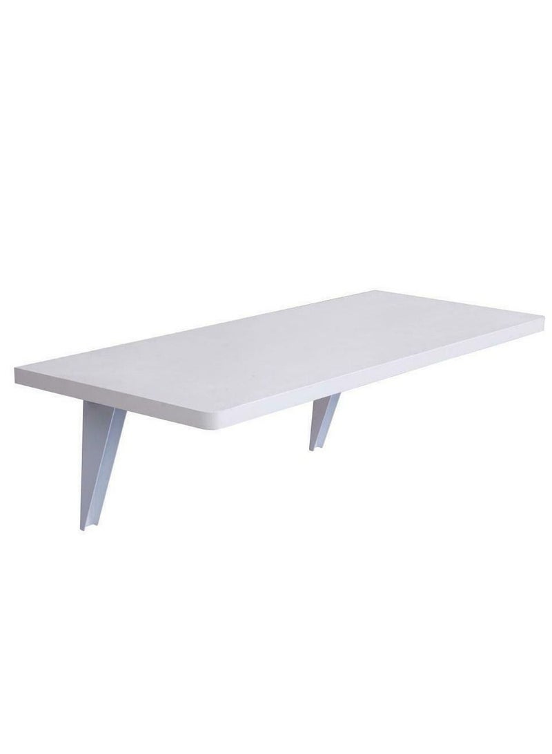 MARGOUN Wall Mounted Desk Floating Folding Table Space Saving Computer Laptop Student Desk for Home and Office White 30*60 cm - Image 4