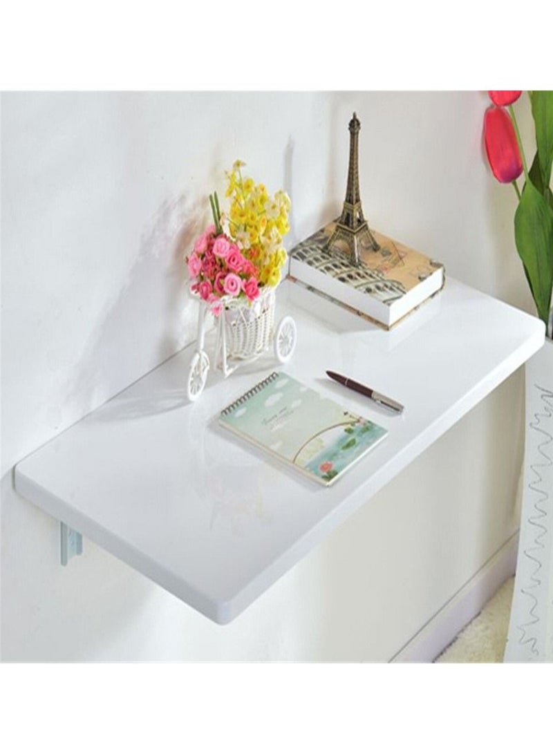 MARGOUN Wall Mounted Desk Floating Folding Table Space Saving Computer Laptop Student Desk for Home and Office White 30*60 cm - Image 5