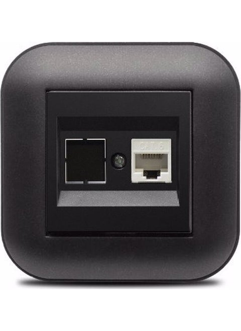 Loft Black Single Data Socket