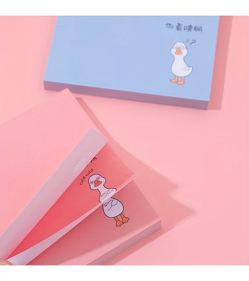 ملاحظات لاصقة بطة كرتونية زرقاء لطيفة - Image 4