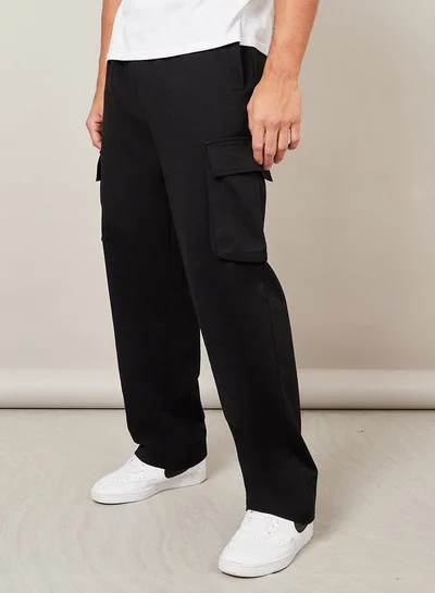 Styli Styli Oversized Straight Leg Joggers with Cargo Pockets