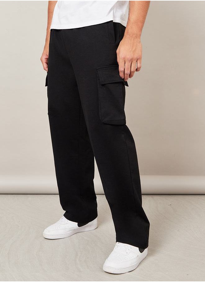 Styli - Oversized Straight Leg Joggers with Cargo Pockets - Image 1