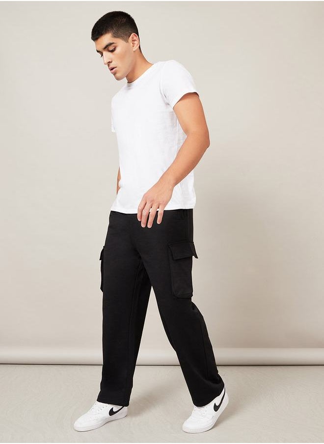 Styli - Oversized Straight Leg Joggers with Cargo Pockets - Image 1