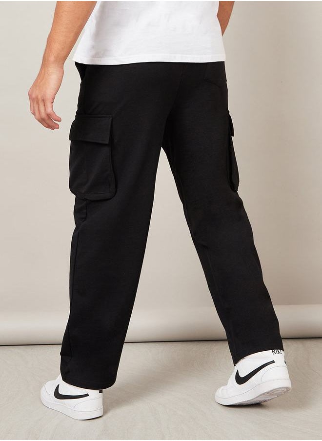 Styli - Oversized Straight Leg Joggers with Cargo Pockets - Image 1