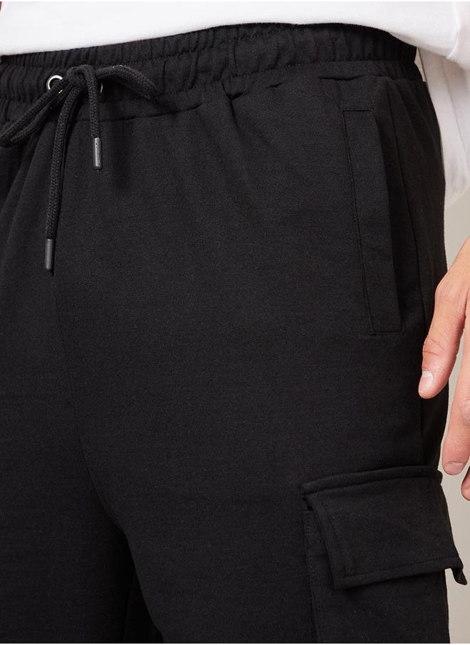 Styli - Oversized Straight Leg Joggers with Cargo Pockets - Image 1
