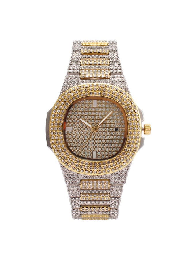 KUYING Fashion Diamond Studded Starry Sky Full Diamond Calendar Women's Watch