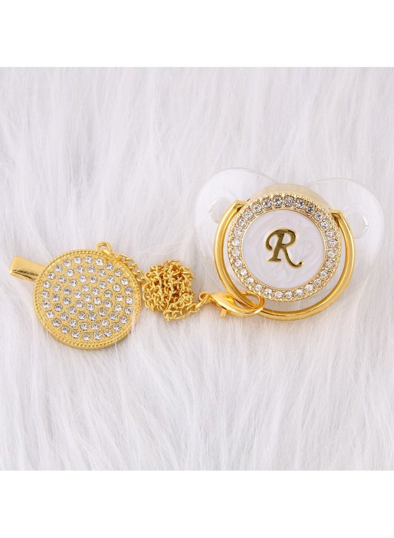 Loquat Alphabet Baby Shiny Diamond Pacifier
