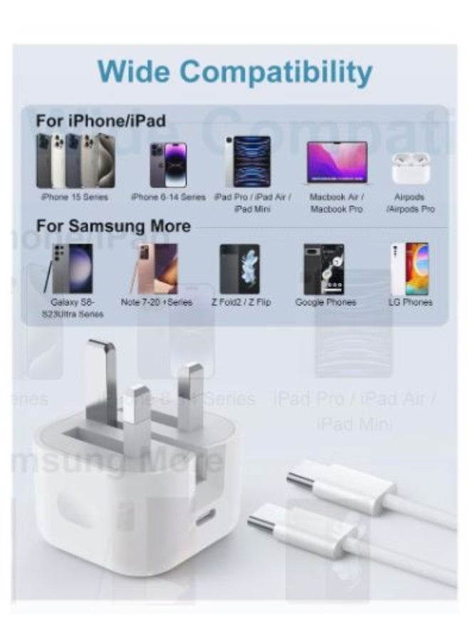 shahin ayfun 17 bru maks 16/15 bru maks biquat 35 wat mae manfadh USB-C wasalak shahn sarie bitul 1 mitr min alnawe C 'iilaa C, mutawafiq mae ayfun 17/16/15 bru maksi/15 bru/15 bilis/15 - Image 3