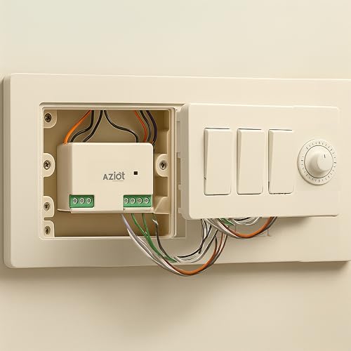 AZIOT 3+1 Fan Smart Switch - WiFi/Bluetooth Communication - Made in India - Timer Function - Works with Google Home and Amazon Alexa… (3+1 Node) - Image 2
