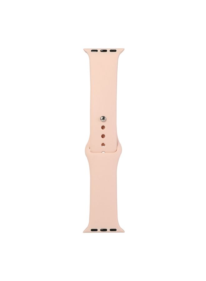Replacement Strap For Apple Watch Series 9&8&7 41mm / SE 3&SE 2&6&SE&5&4 40mm / 3&2&1 38mm Silicone Watch Band, Short Section Female Grapefruit 