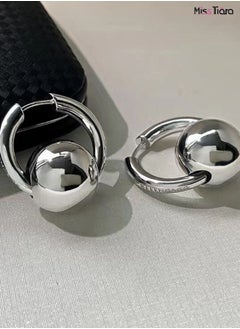 Round Ball Stainless steel Dangle Earring