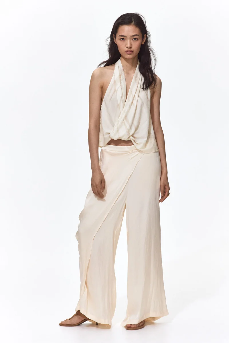 H&M Twist-detail halterneck top