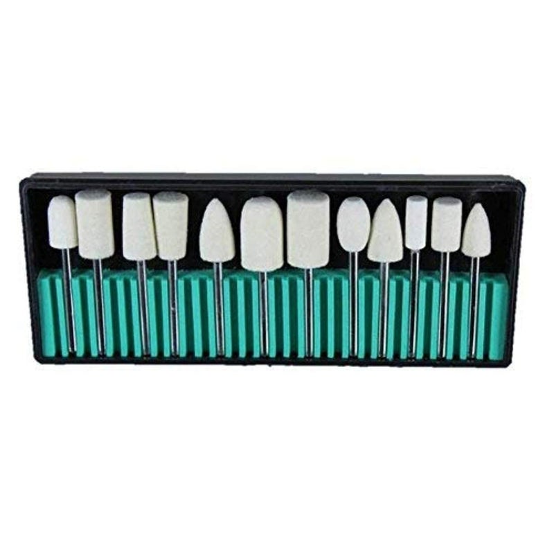 Diy Crafts 12319 11799 Felt Wool Bob Burr Polishing Grinding With 43838 Inch Shank for Dremel, Multicolor, 12 Piece - Image 2