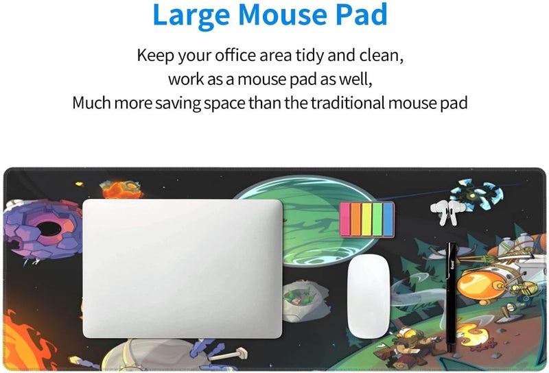 Keebik Gaming Mouse Pad, Outer Wilds System Mouse Pad Large Extended Computer Mouse Mat Keyboard Full Desk Mousepad for Gaming, Office, Home 11.8x31.5 Inch - Image 5