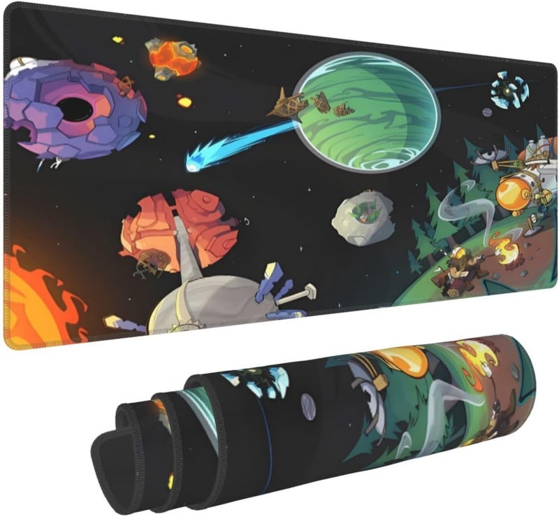 Keebik Gaming Mouse Pad, Outer Wilds System Mouse Pad Large Extended Computer Mouse Mat Keyboard Full Desk Mousepad for Gaming, Office, Home 11.8x31.5 Inch - Image 1