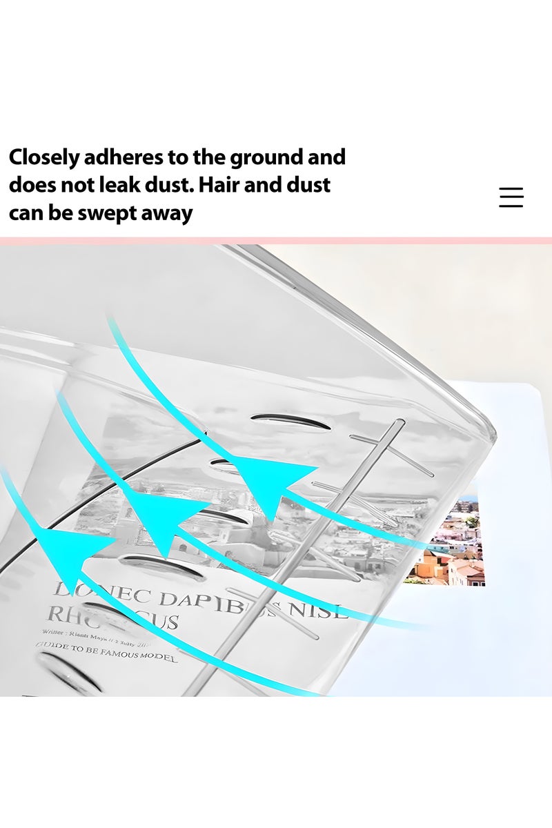 الصفحة الرئيسية 4 أنت مجموعة مكنسة ومجرفة غبار بمقبض من الفولاذ المقاوم للصدأ، مجرفة غبار قائمة بذاتها مع مشط تنظيف ذاتي للمطبخ والمكتب والمنزل والاستخدام على الأرضيات، لون رمادي - Image 5