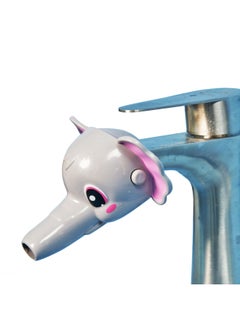 Generic Baochenjia Cute Shape Baby Faucet Extender Splash-proof Children's Washing Gloves Mouth Guide Sink Extension-Specifications:Blue Elephant Ordinary Version  - Image 4