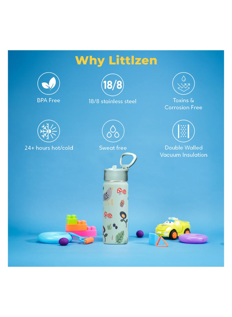 S2C S2C Kids Water Bottle with Straw Lid – 550ml Stainless Steel, Double Wall Insulated, BPA-Free, Leak-Proof Bottle for School & Toddlers  - Image 4