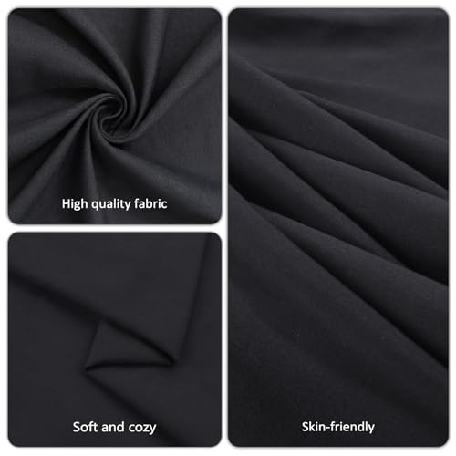 pepmily 8 Pack Black Tablecloths 60x102 Inch Table Cloths for 6 Foot Rectangle Tables, Wrinkle Resistant Washable Rectangular Fabric Table Cover for Dining Wedding Banquet Camping Party - Image 4