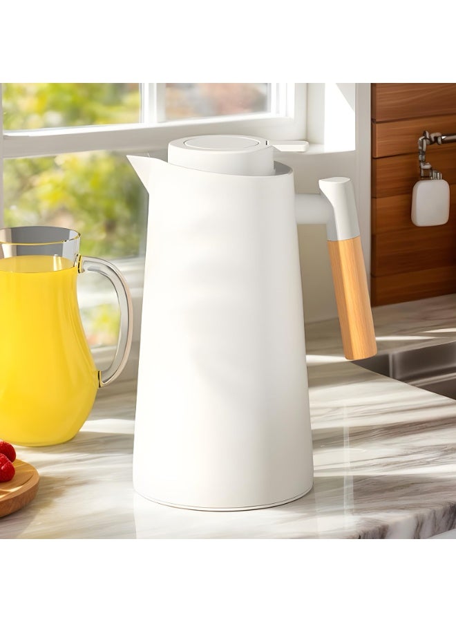 كيلا إبريق حراري - إبريق ماء | إبريق شاي مبطن بالزجاج سعة ١٠٠٠ مل | موزع مشروبات | إبريق قهوة معزول للسفر والتخييم والمطاعم والاستخدام المنزلي - Image 3