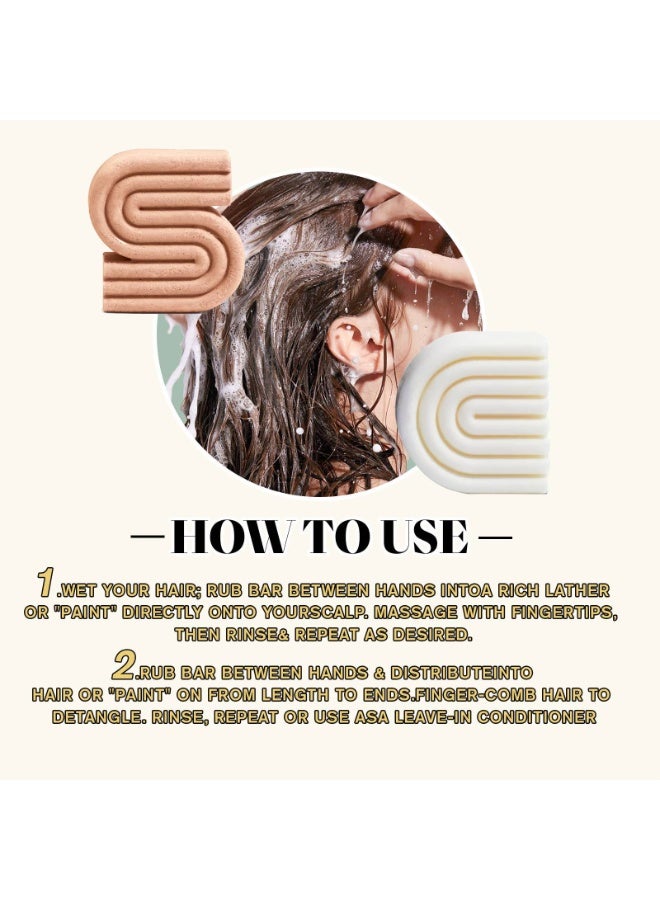 ييلست مجموعة صابون شامبو الأرز ٩١ غرام + صابون بلسم ٧٠ غرام، شامبو وبلسم صلب معزز ببروتين ماء الأرز. - Image 5