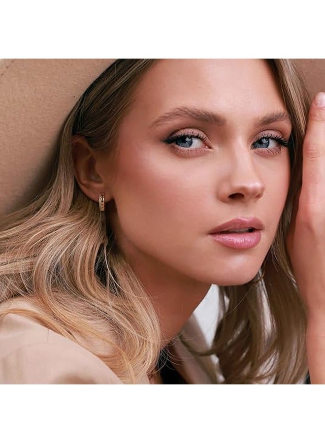 Mevecco Women Huggie Earrings Gold Hoop 14K Gold Filled Small Simple Handmade Hypoallergenic Everyday Jewelry - Image 2