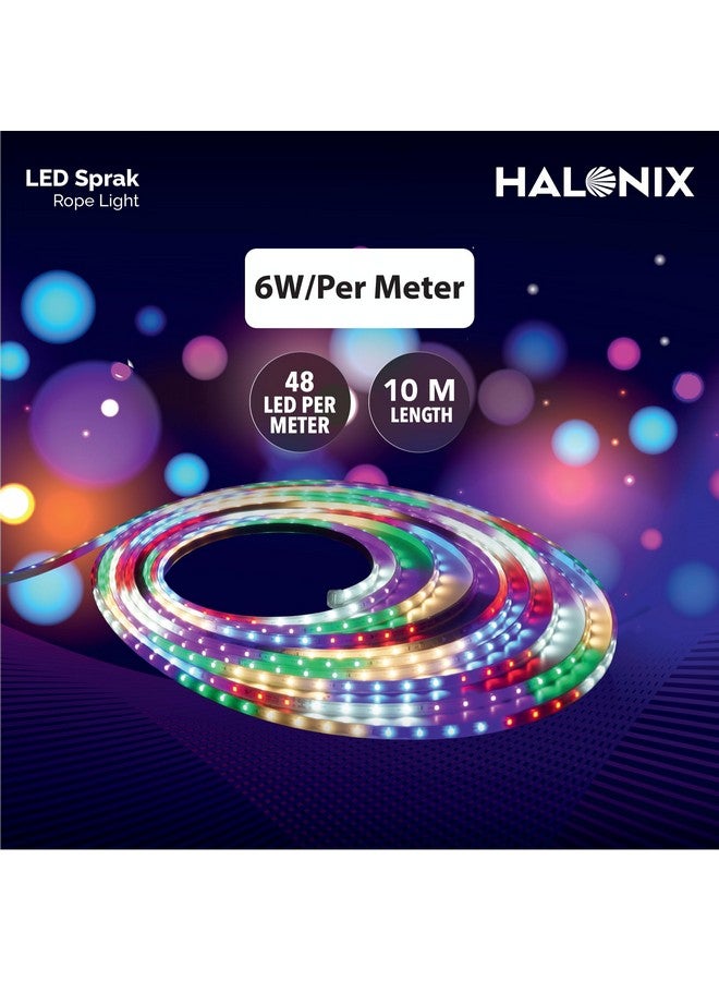 Halonix 10 Meter Multicolor 11W Rope Light with 8 Light Modes | IP65 Certified, BIS Approved | Fairy Light, String Light,Decorative Light | Direct Plug-in | Pack of 1 (10 Meter, Multi Color) - Image 3