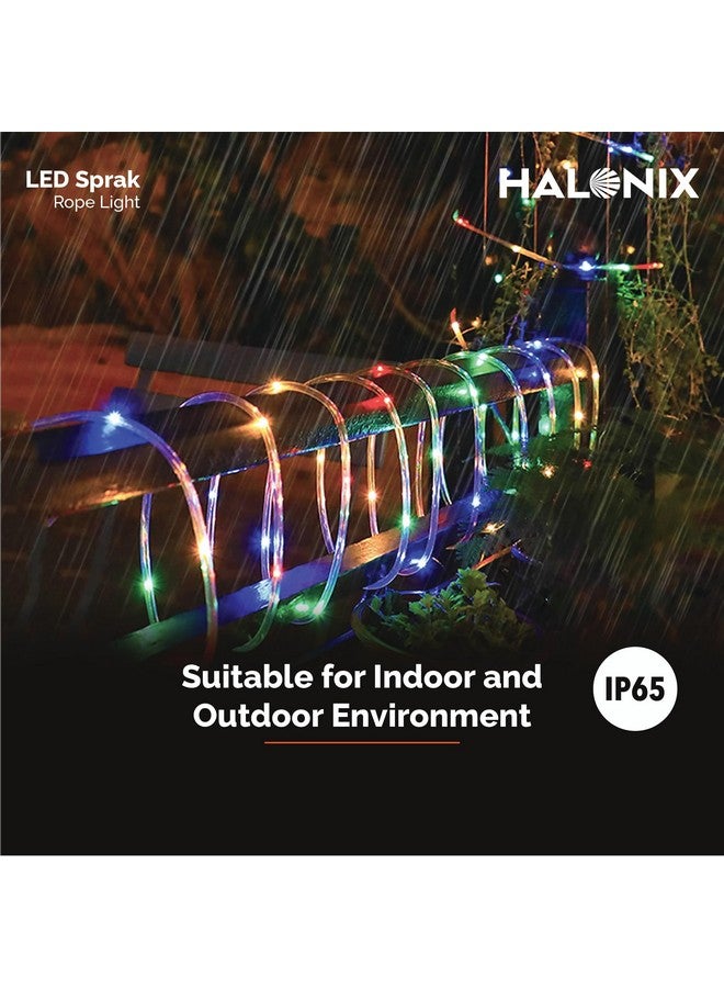 Halonix 10 Meter Multicolor 11W Rope Light with 8 Light Modes | IP65 Certified, BIS Approved | Fairy Light, String Light,Decorative Light | Direct Plug-in | Pack of 1 (10 Meter, Multi Color) - Image 2