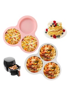 Generic Silicone Air Fryer Egg Pan, Non-Stick Air Fryer Baking Pan Cupcake Pan Reusable Silicone Muffin Pan Tray for Making Egg Muffin, Baking Hamburger, Fried Egg, Cupcake, Tart and Dessert  - Image 1