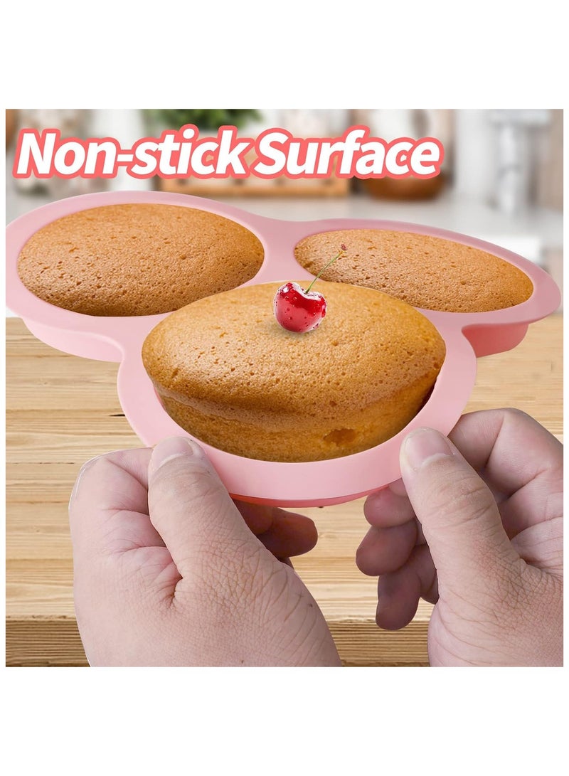 Silicone Air Fryer Egg Pan, Non-Stick Air Fryer Baking Pan Cupcake Pan Reusable Silicone Muffin Pan Tray for Making Egg Muffin, Baking Hamburger, Fried Egg, Cupcake, Tart and Dessert  - Image 5
