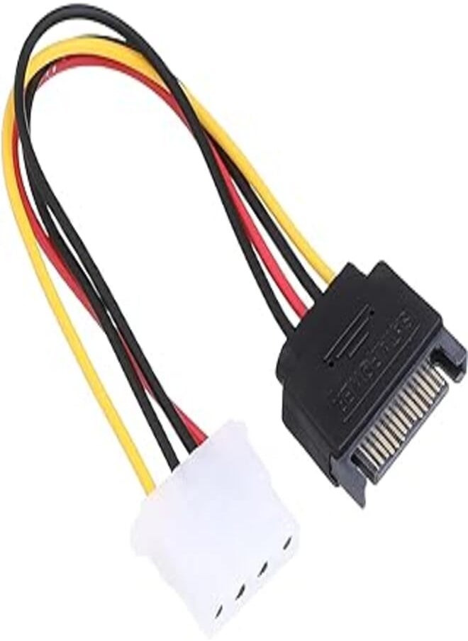 Keendex 1919 4 pin to 15 pin ide sata cable - multi color