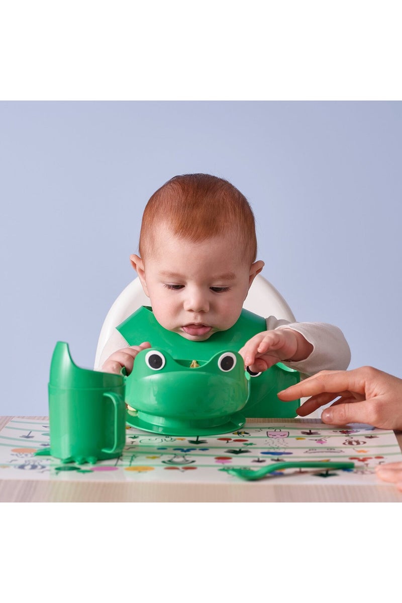 MATA 4-piece eating set, bright green - Image 3