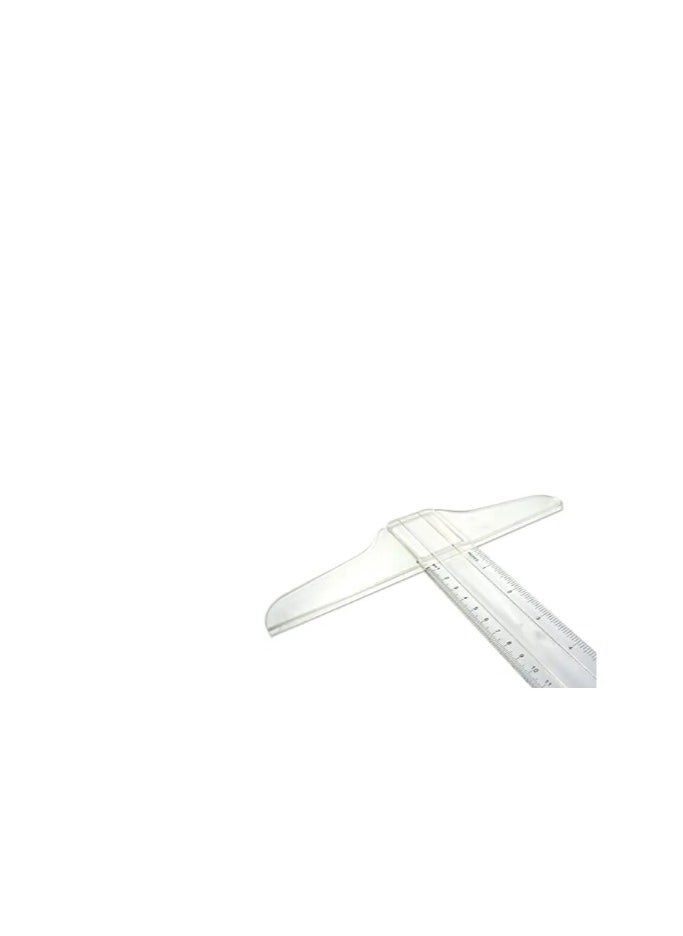 Generic - T-Square Plastic Transparent T-Ruler No 138 for Drafting and General Layout Work - Image 1