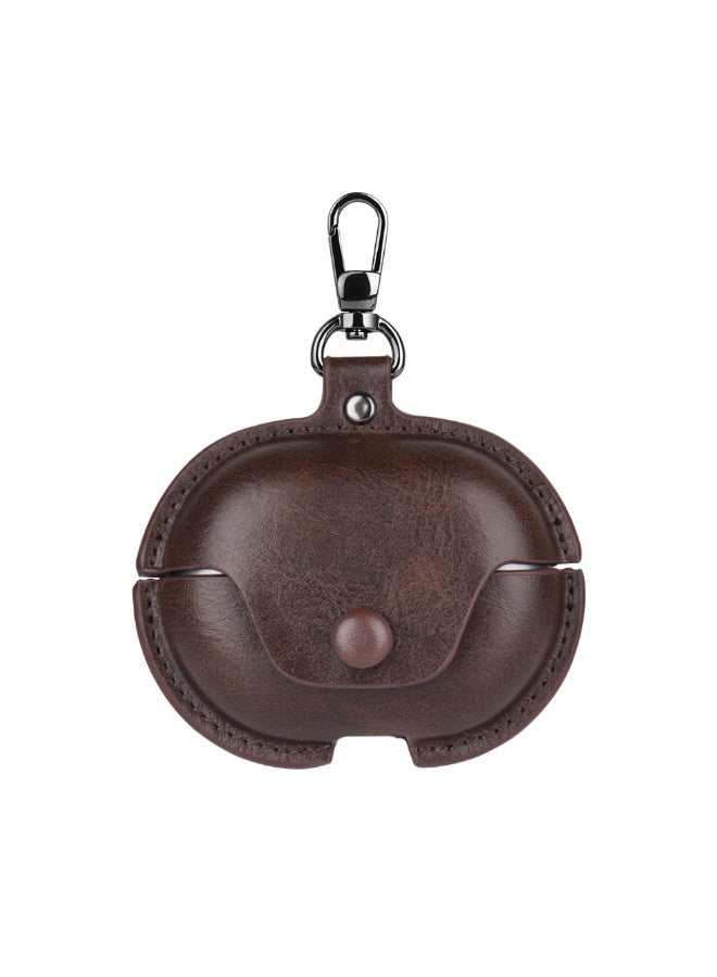 PU Leather Earphone Case Headset Protector Cover with Keychain For Huawei Freebuds 4i/5i/6i