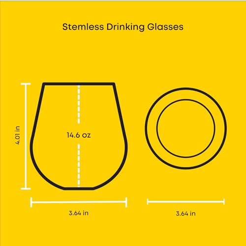 JoyJolt Star Wars Dark Side Stemless Drinking Glasses Set of 4, 15 oz Tumblers, Kitchen Glasses ft. General Grievous, Kylo Ren, Darth Vader, Emperor Palpatine, Darth Maul - Image 4