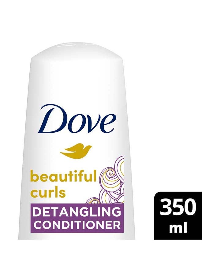 Dove Beautiful Curls Conditioner, Silicon Free, infused with Aloe Vera & Jojoba Oil, to moisture, detangle and hydrate your curls 350ml