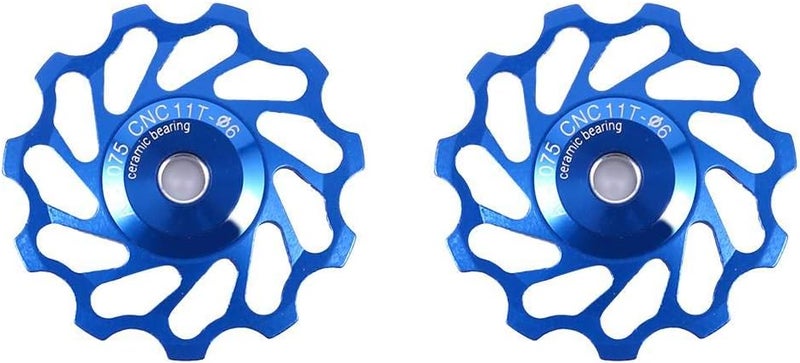 cheekyglo 1 Bike Ceramic Pulley, 11T 13T Wheel Rear Derailleur Pulley for Bicycle Replacement Parts - Image 1