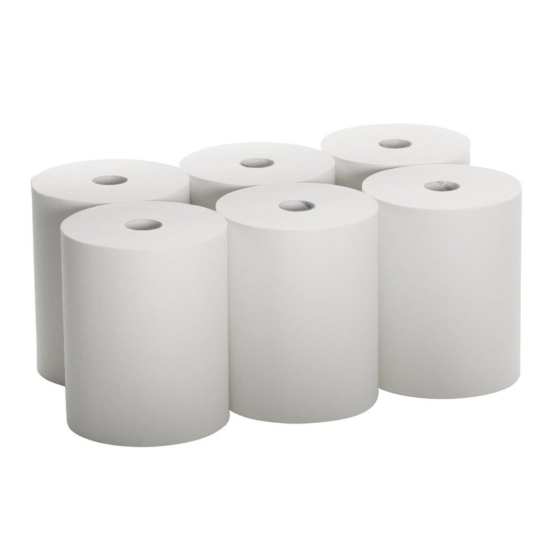 CulinWare High Capacity TAD Towel rolls, 10" Roll, White, 6 Rolls Premium Quality Fits Touchless Automatic roll Towel Dispenser - Image 3