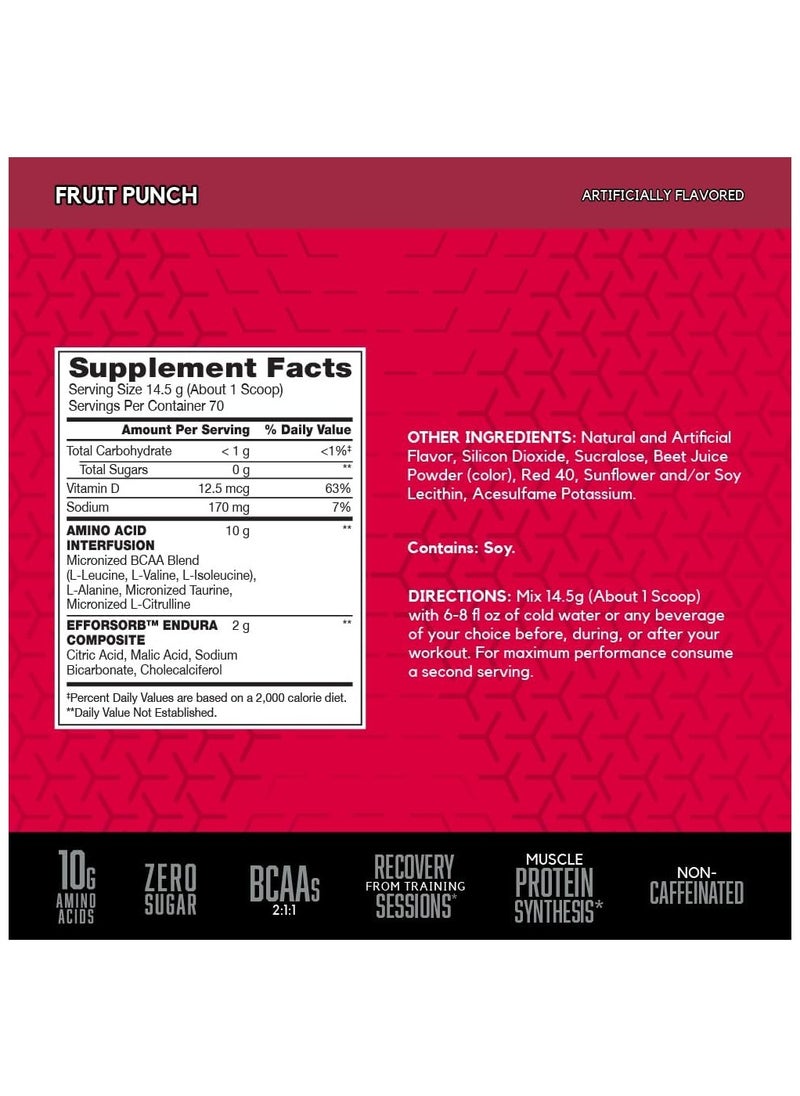 BSN - Amino-X Endurance And Recovery Fruit Punch 2.24 Lb 70 Servings - Image 1