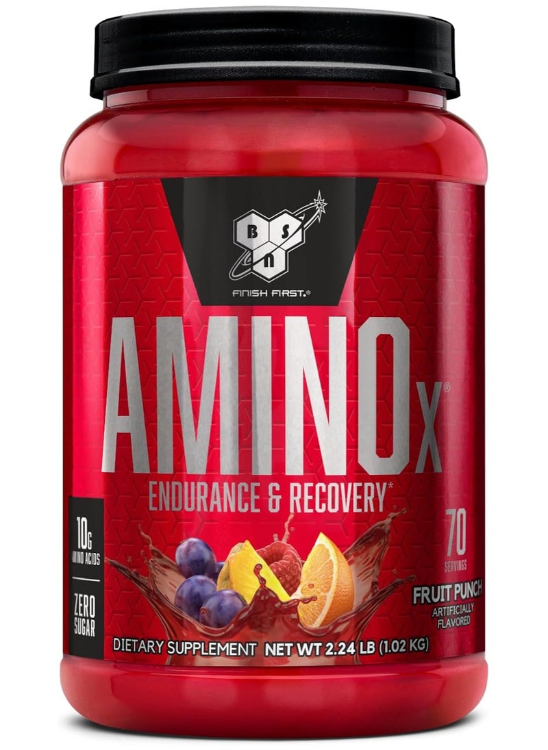 BSN - Amino-X Endurance And Recovery Fruit Punch 2.24 Lb 70 Servings - Image 1