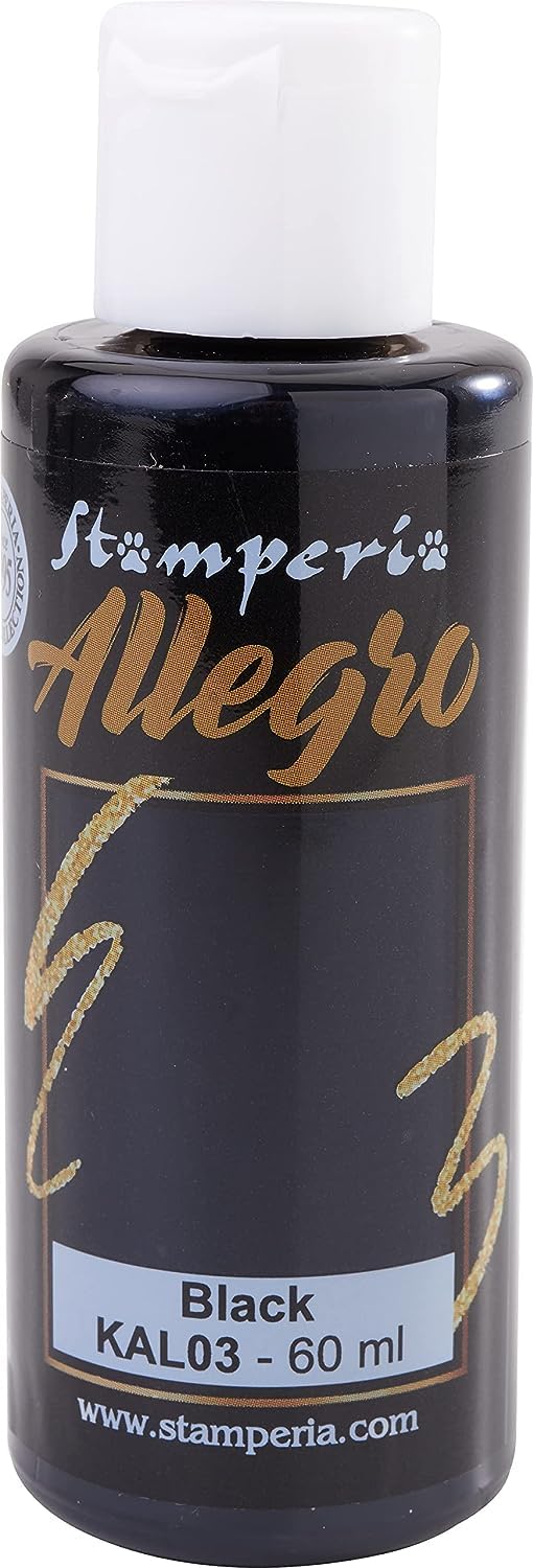 STAMPERIA Allegro Acrylic Paints [Nero]