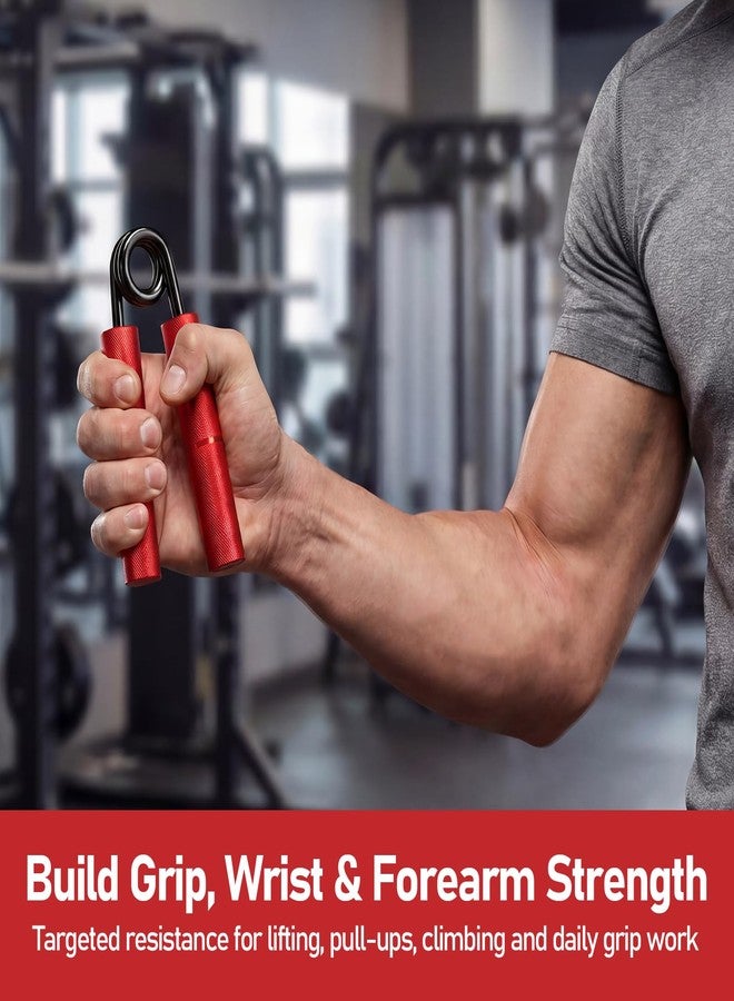 FitBeast Grip Strength Trainer Set, 6 Pack Aluminum Hand Grip Strengthener, 50LB-225LB Hand Gripper, Forearm Strengthener & Wrist Exerciser for Rock Climbing, Lifting & Pull-Ups - Image 3