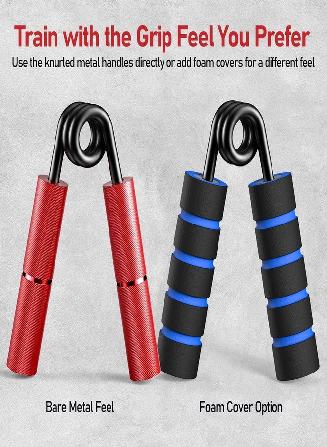 FitBeast Grip Strength Trainer Set, 6 Pack Aluminum Hand Grip Strengthener, 50LB-225LB Hand Gripper, Forearm Strengthener & Wrist Exerciser for Rock Climbing, Lifting & Pull-Ups - Image 4
