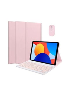 Case with Keyboard for Xiaomi Redmi Pad SE 8.7 Inch 2024, Spanish Ñ Bluetooth Detachable Wireless Keyboard, Ultra-thin Multi-Angle Magnetic Protective Case with Mouse
