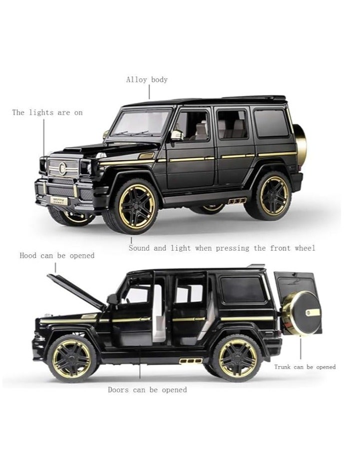 تشي زي 1:24 مجموعة نماذج الصب لألعاب نماذج سبيكة مرسيدس بنز G65 الحلي الزخرفية - Image 5