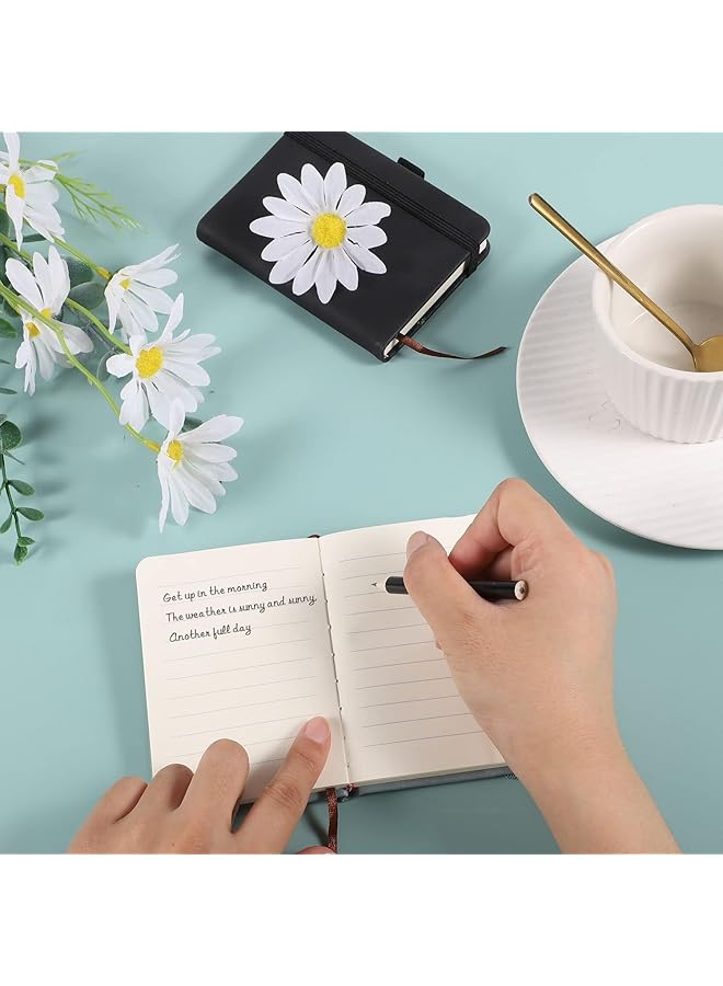 erorex 2 Pack Mini Notebooks 3.15 X 4.33 Inch Pocket Notebook Small Notebooks Hardcover Pocket Journal Tiny Notebook For Men 100 Sheets Thick Lined Paper Per Notepad Black Light Blue - Image 5